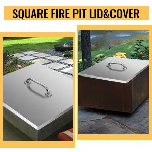 Amazon Migoda Fire Pit Burner Pan Cover X Inch