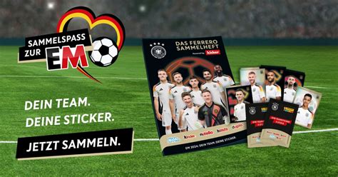 Ferrero Aktion Sammelspaß zur EM mit DFB Teamstickern