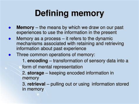 Ppt Memory Models Structures Processes Powerpoint Presentation