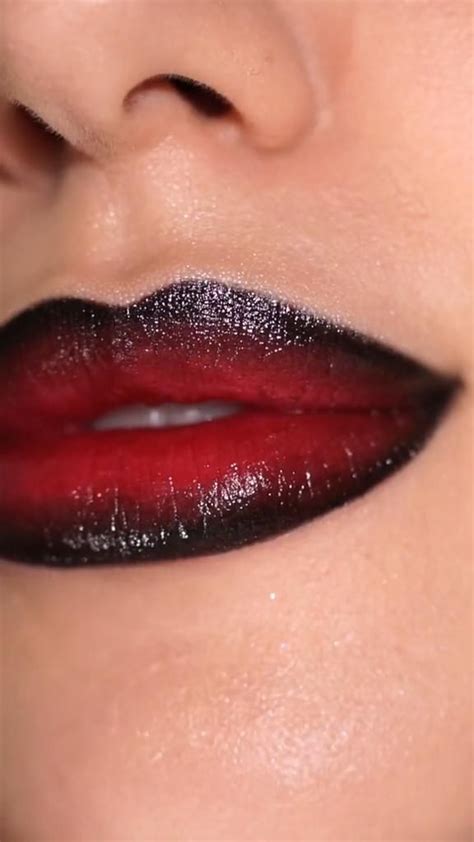 Vampire Lips Halloween Makeup Dark Feminine Makeup Dark Feminine Tutorial Dark Feminine