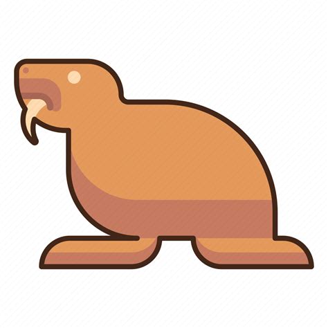 Walrus Animal Mammal Sea Icon Download On Iconfinder