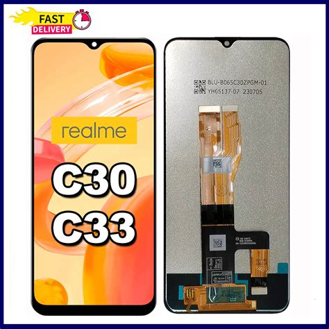 Lcd Realme C30 Realme C33 Original Full Set For Glass Touchscreen