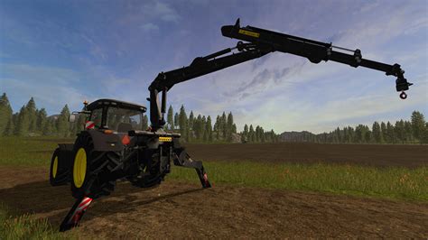 Ponsse Rear Mounted Crane Lifting Hook Crane V 14 Fs17 Farming