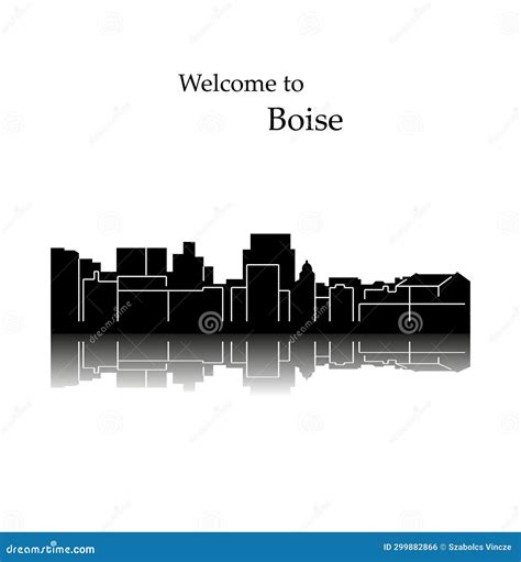 Boise Idaho City Silhouette Stock Vector Illustration Of Emblem