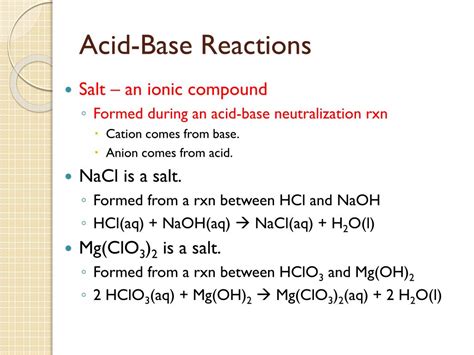 Ppt Acid Base Reactions Powerpoint Presentation Free Download Id