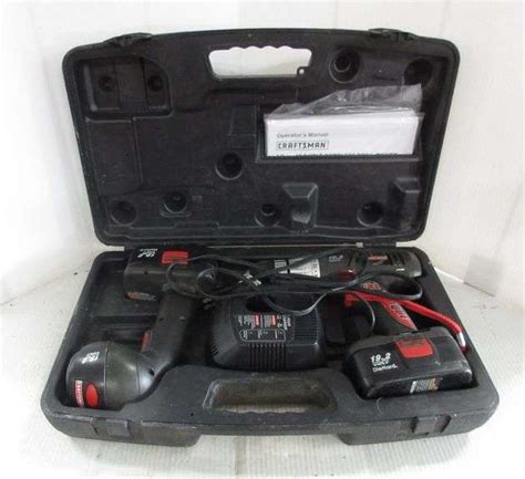 Craftsman Kit Includes Drillflashlight Combo With Charger 2 Batteries Included For