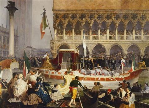 Victor Emmanuel Ii Entering Venice 7 November 1866 1866 Gerolamo