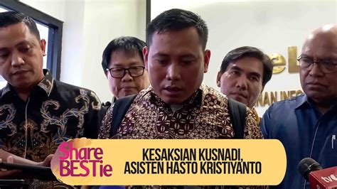 Asisten Hasto Kristiyanto Kusnadi Berikan Kesaksian Di Komnas HAM