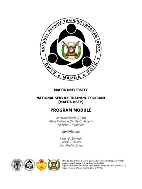 Nstp General Module 2018 Edition Pdf Pdf Volunteering Reserve