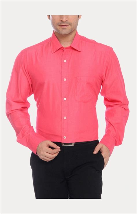 Red Solid Formal Shirt