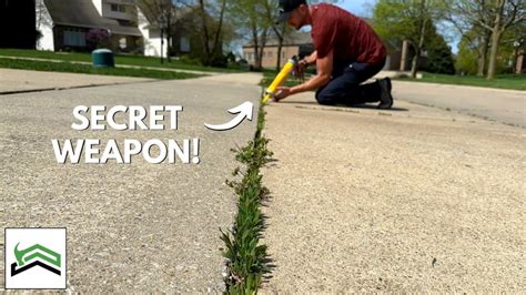 How To Get Weed Free Driveways And Sidewalks