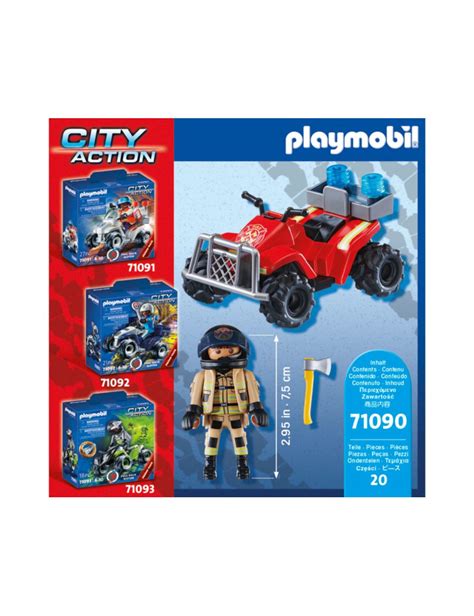 Playmobil 71090 Pompier et quad Ville Métiers City Life Les