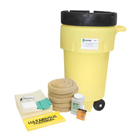 Kit antiderrames 50 galones con ruedas líquidos agresivos hazmat