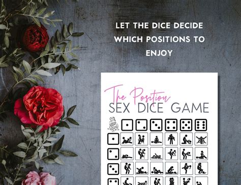 Positions Sexy Dice Game Printable Sex Dice Etsy