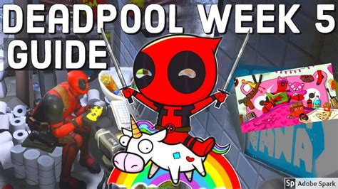 Deadpool Week 5 Challenges Guide Deadpools Stuffed Unicorn And