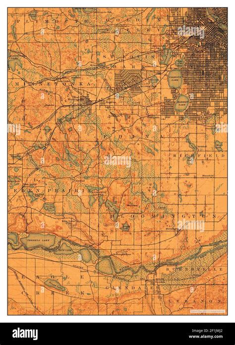 Minneapolis Minnesota Map 1901 162500 United States Of America By Timeless Maps Data Us