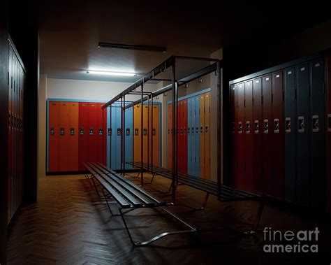 Gym Change And Locker Room Digital Art By Allan Swart Pixels