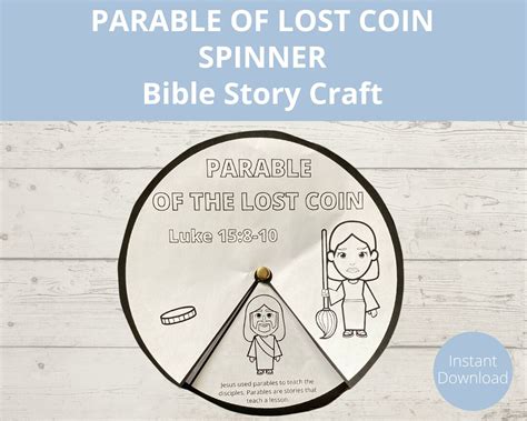 Parable Of Lost Coin Bible Story Printable Homeschool Bible