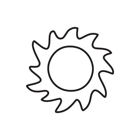 Cute Aesthetic Sun Doodle Art Isolated Vector Decoration 22583430