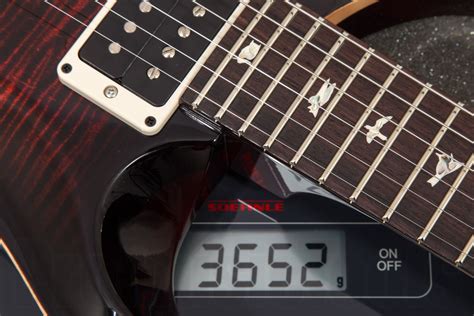 Prs Usa Custom 24 Piezo Fr Fire Red Burst Promusictools