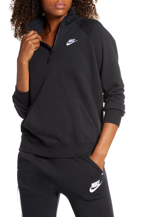 Nike Essential Quarter Zip Fleece Top Nordstrom Quarter Zip