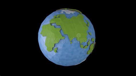 Low Poly Earth Stock Footage Video Of Earth Atmosphere 206859938