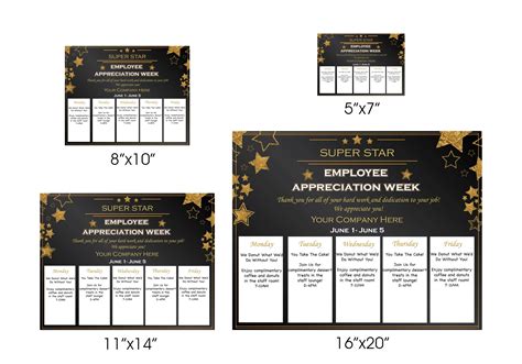 DIY Staff Appreciation Week Template, Customizable Employee Appreciati ...