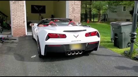 C7 Corvette Stingray LOUD START UP AND REVS YouTube