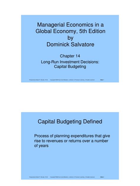 Managerial Economics In A Global Economy 5th Edition By Dominick Salvatore Pdf Cost Of