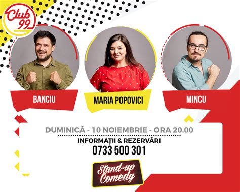 Bilete Stand Up Comedy Cu Maria Popovici Mincu I Banciu Nov