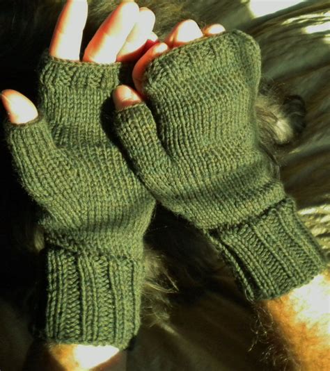 Fingerless Gloves Mens Hand Knit Green Merino Wool Gloves Etsy Hand Warmers Wool