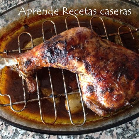 Aprende Recetas Caseras Pierna De Pavo Especiado Al Horno