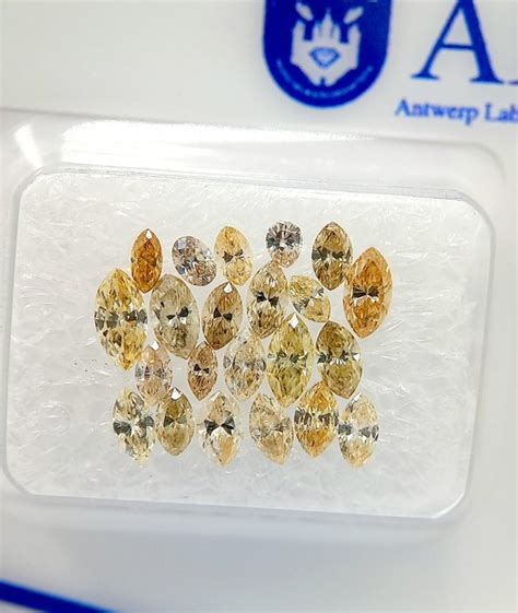 22 Pcs Diamanten 1 49 Ct Markies Ovaal Peer Fancy Catawiki