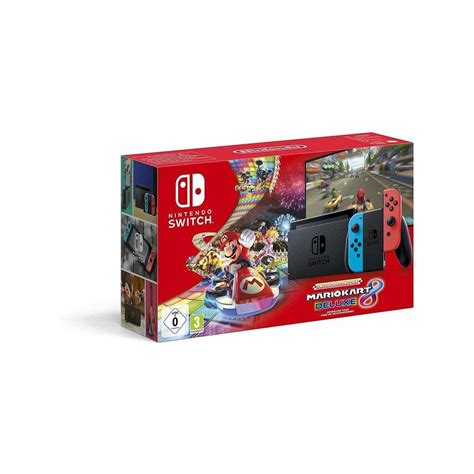 Nintendo Switch Neon Console Marko Kart Deluxe Bundle Gaming From