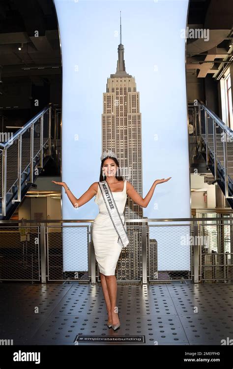 Newly Crowned Miss Universe Andrea Meza Of Mexico Poses For The Media