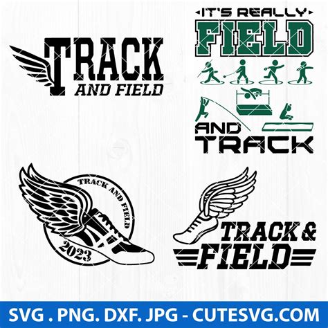 Track And Field SVG Bundle Sports Logo SVG PNG DXF