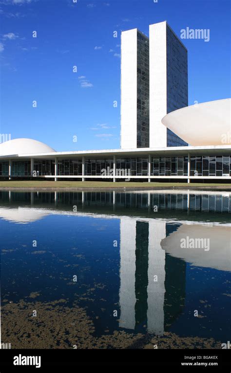 National Congress Brasilia Brazil Stock Photo Alamy