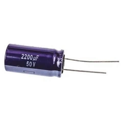 Panasonic 2200 µF 50 Vdc Aluminum Electrolytic Capacitor 20 Through