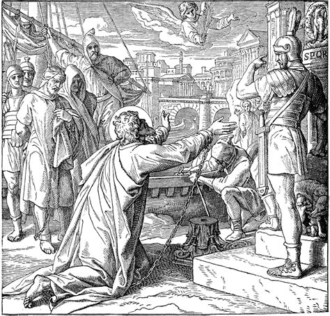 St Pauls Arrival At Rome In Chains Clipart Etc