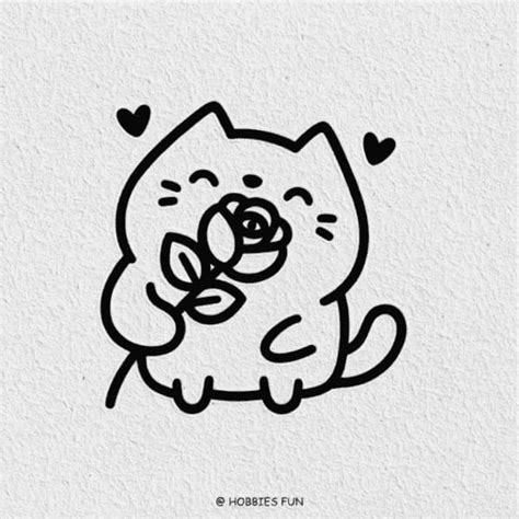 🐱 40 Easy Cute Cat Drawing Ideas