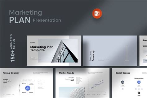 Marketing Plan PowerPoint Template Von PixWork Auf PoweredTemplate