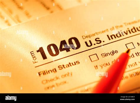 1040 Us Individual Tax Form Hi Res Stock Photography And Images Alamy