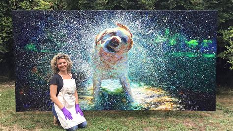 Grown up finger painting: Artist creates stunning images with her fingers