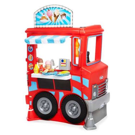 Little Tikes 2 In 1 Kids Pretend Play Ice Cream And Food Truck Kitchen