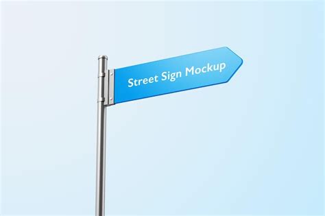 Premium Psd Street Direction Sign Mockup