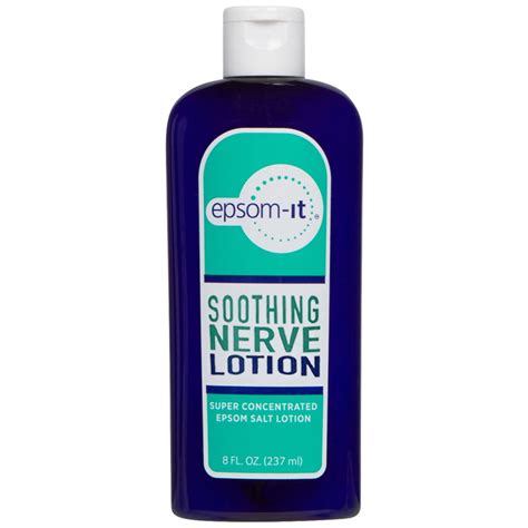 Epsom It Soothing Nerve Lotion Super Concentrated Magnesium Sulfate Cream Fortified With Arnica