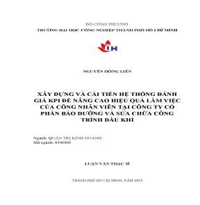 Xây dựng và cải tiến hệ thống đánh giá kpi để nâng cao hiệu quả làm việc c