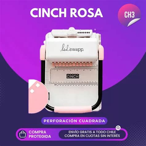 Anilladora Encuadernadora Cinch Rosa Cuadrada Ch3 Oferta Envío gratis