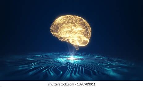 Technology Artificial Intelligence Ai Brain Animation Stock