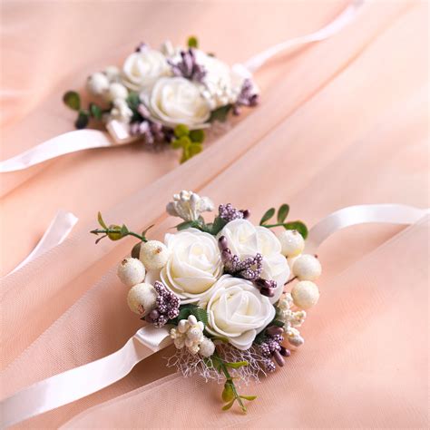 Alg Wedding Corsage Wrist Flowers For Bride And Groom Bridesmaids 市販